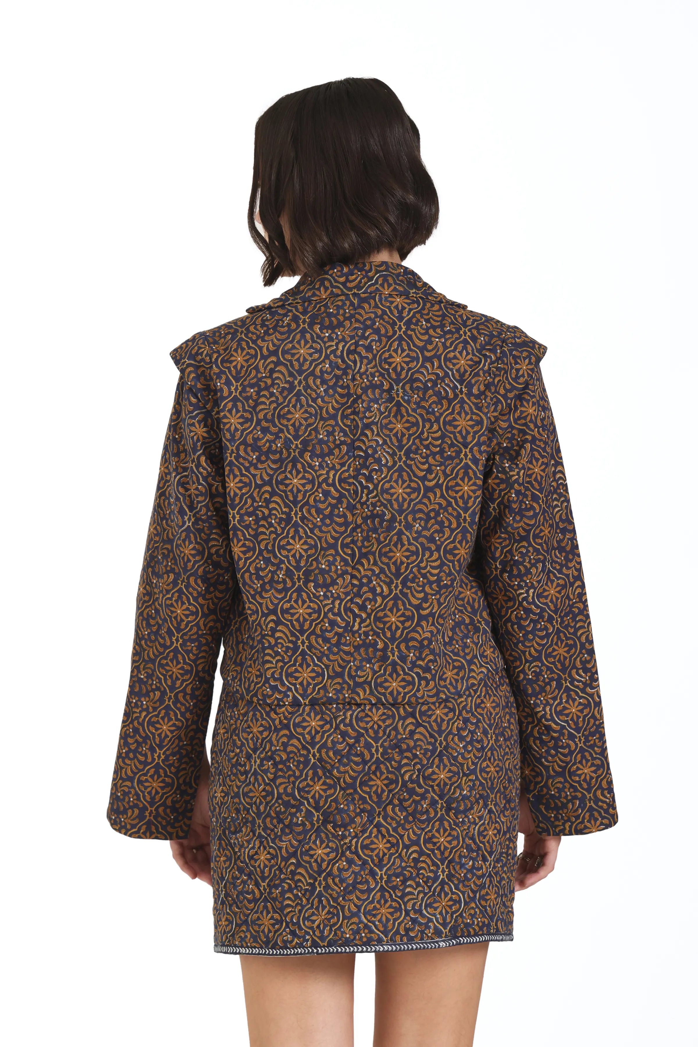 Still Kinda Here Crop Jacket In Blue
