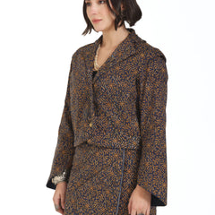 Still Kinda Here Crop Jacket In Blue