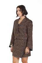 Still Kinda Here Crop Jacket In Blue