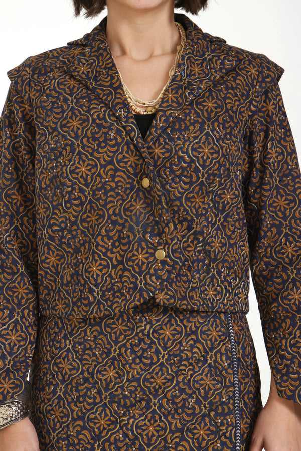 Still Kinda Here Crop Jacket In Blue