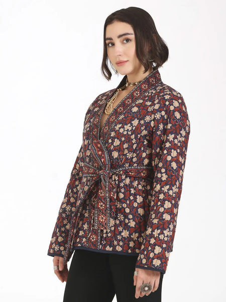 Almost Always Kimono Jacket in Blue