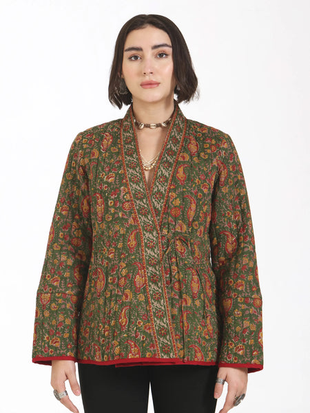 Almost Always Kimono Jacket in Olive