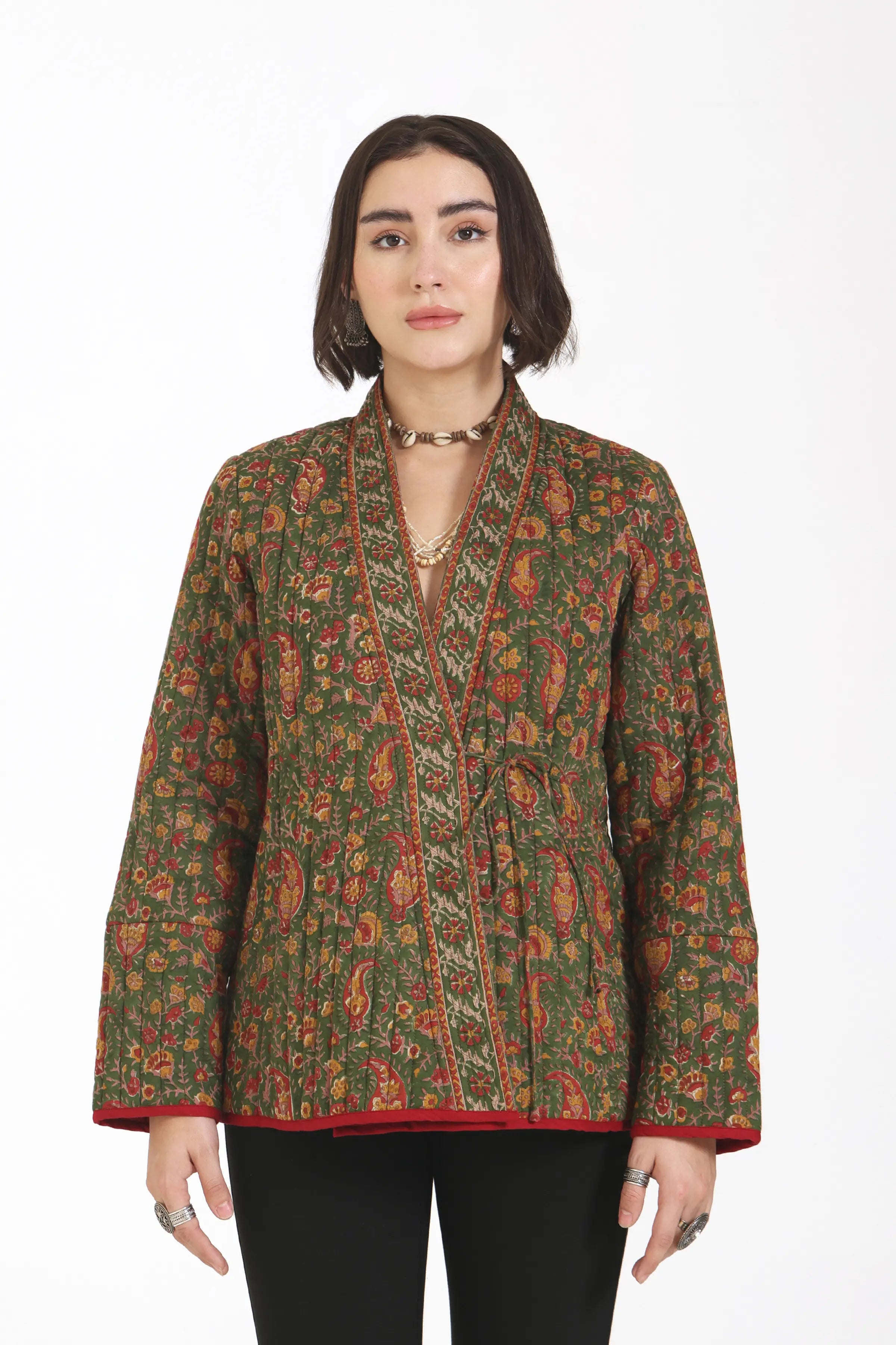Almost Always Kimono Jacket in Olive