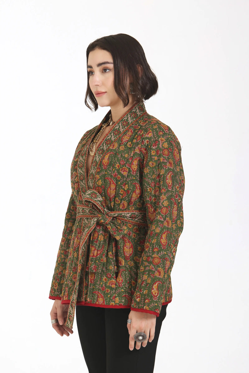 Almost Always Kimono Jacket in Olive