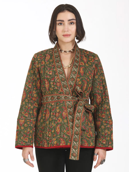 Almost Always Kimono Jacket in Olive
