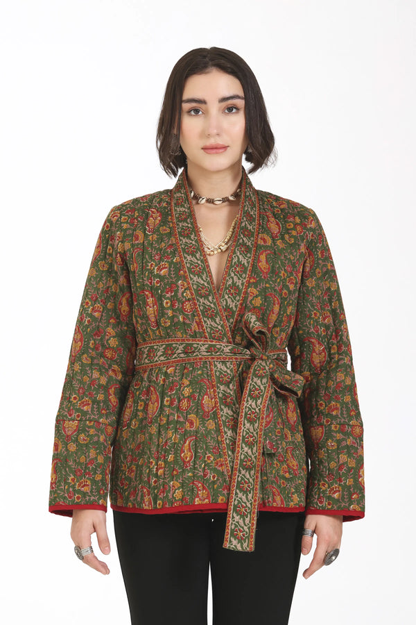 Almost Always Kimono Jacket in Olive