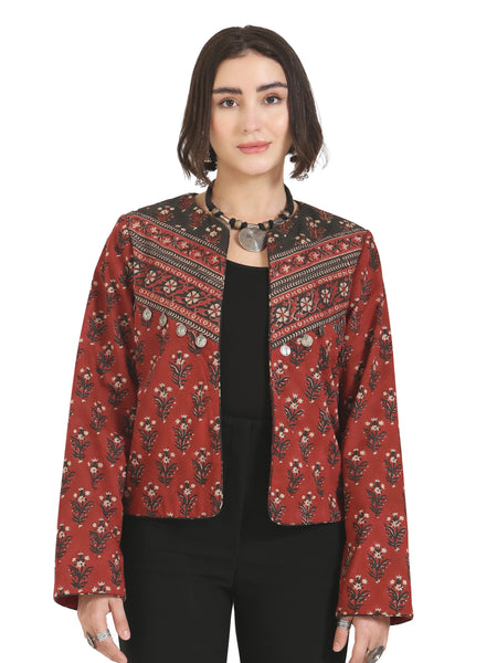Somewhere In Between Jacket in Red