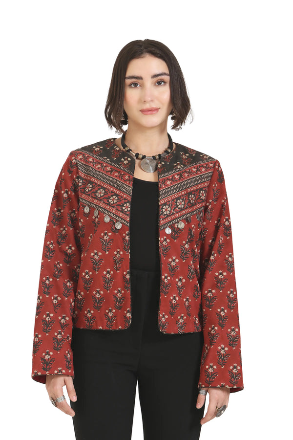 Somewhere In Between Jacket in Red