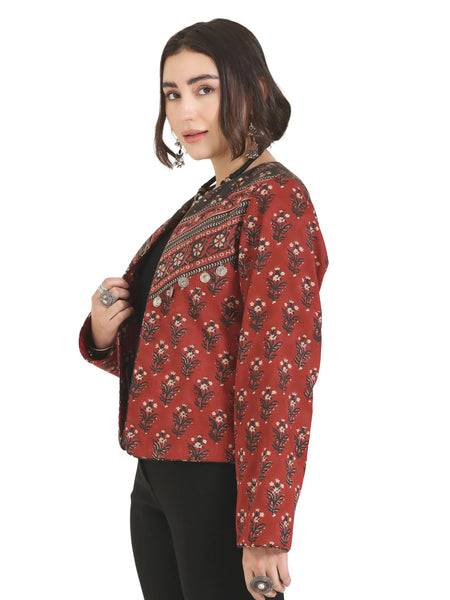 Somewhere In Between Jacket in Red