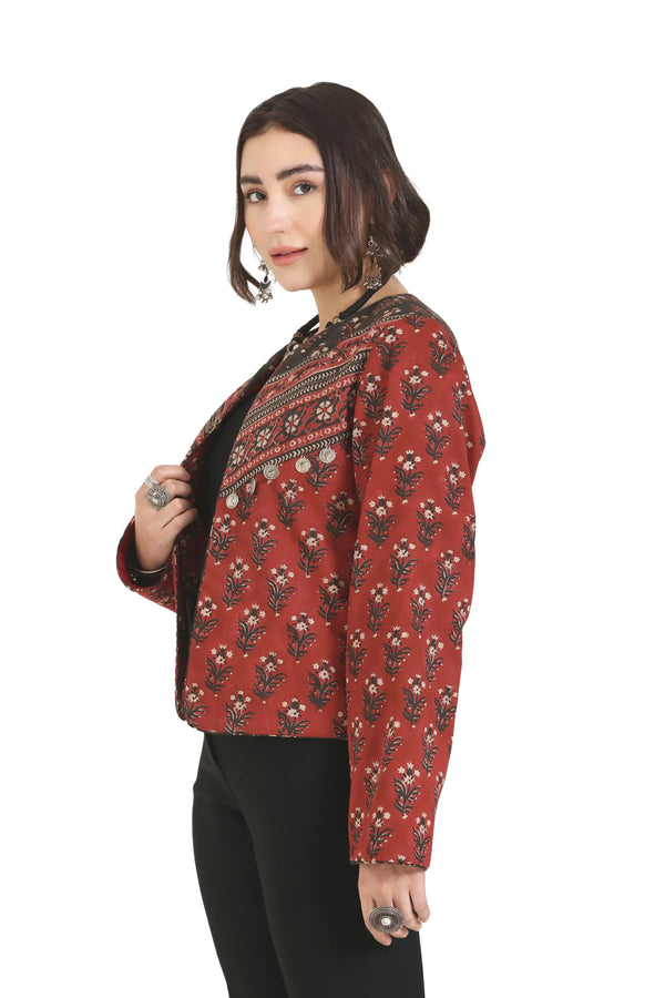 Somewhere In Between Jacket in Red