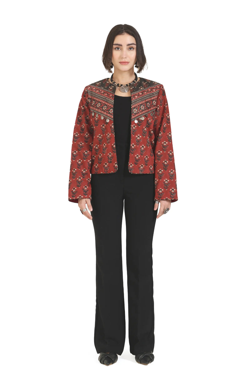 Somewhere In Between Jacket in Red