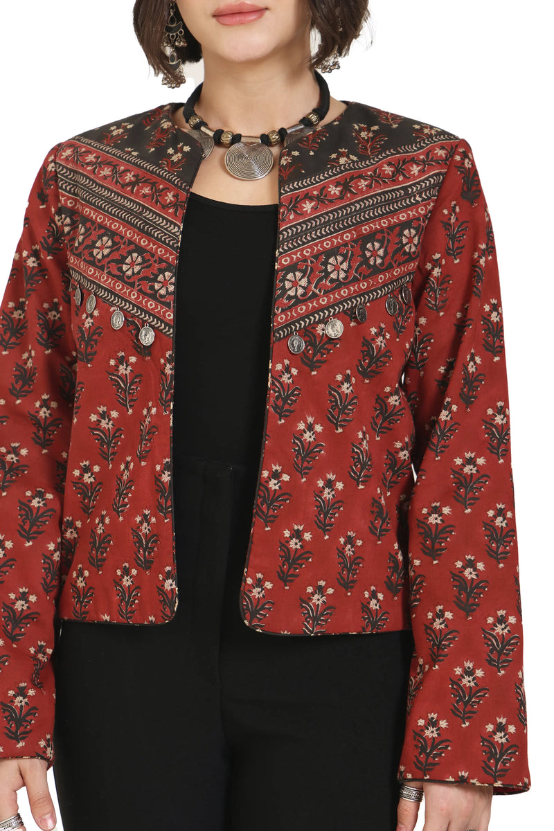 Somewhere In Between Jacket in Red