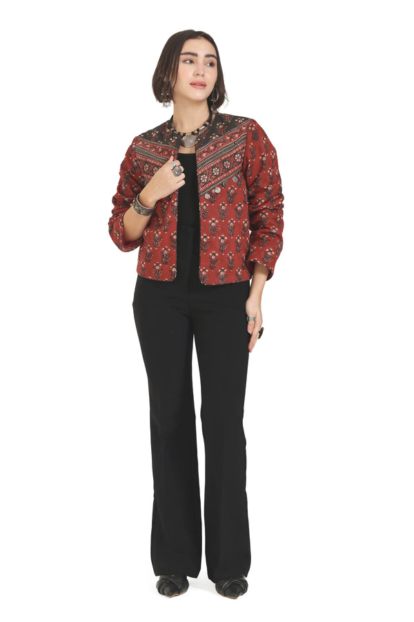 Somewhere In Between Jacket in Red