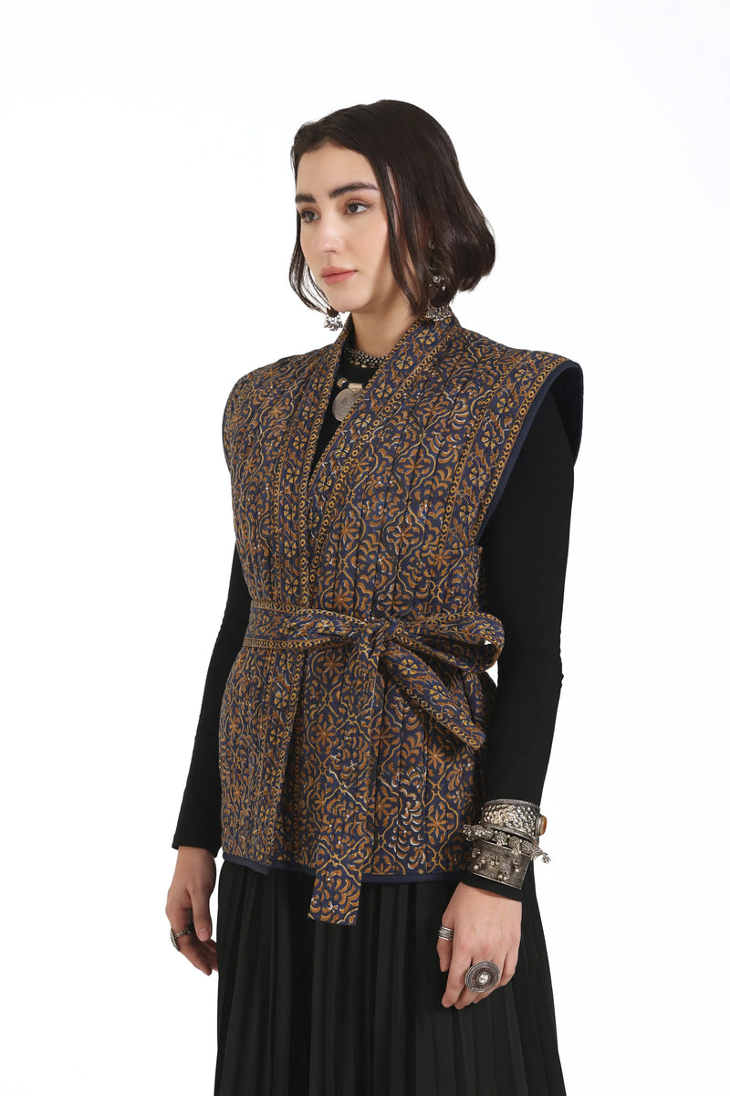 What Remains Kimono Jacket in Navy