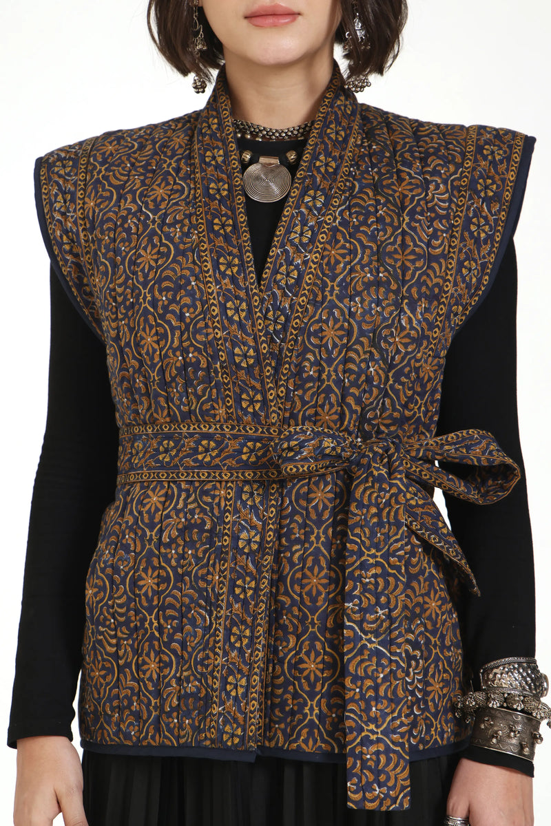 What Remains Kimono Jacket in Navy