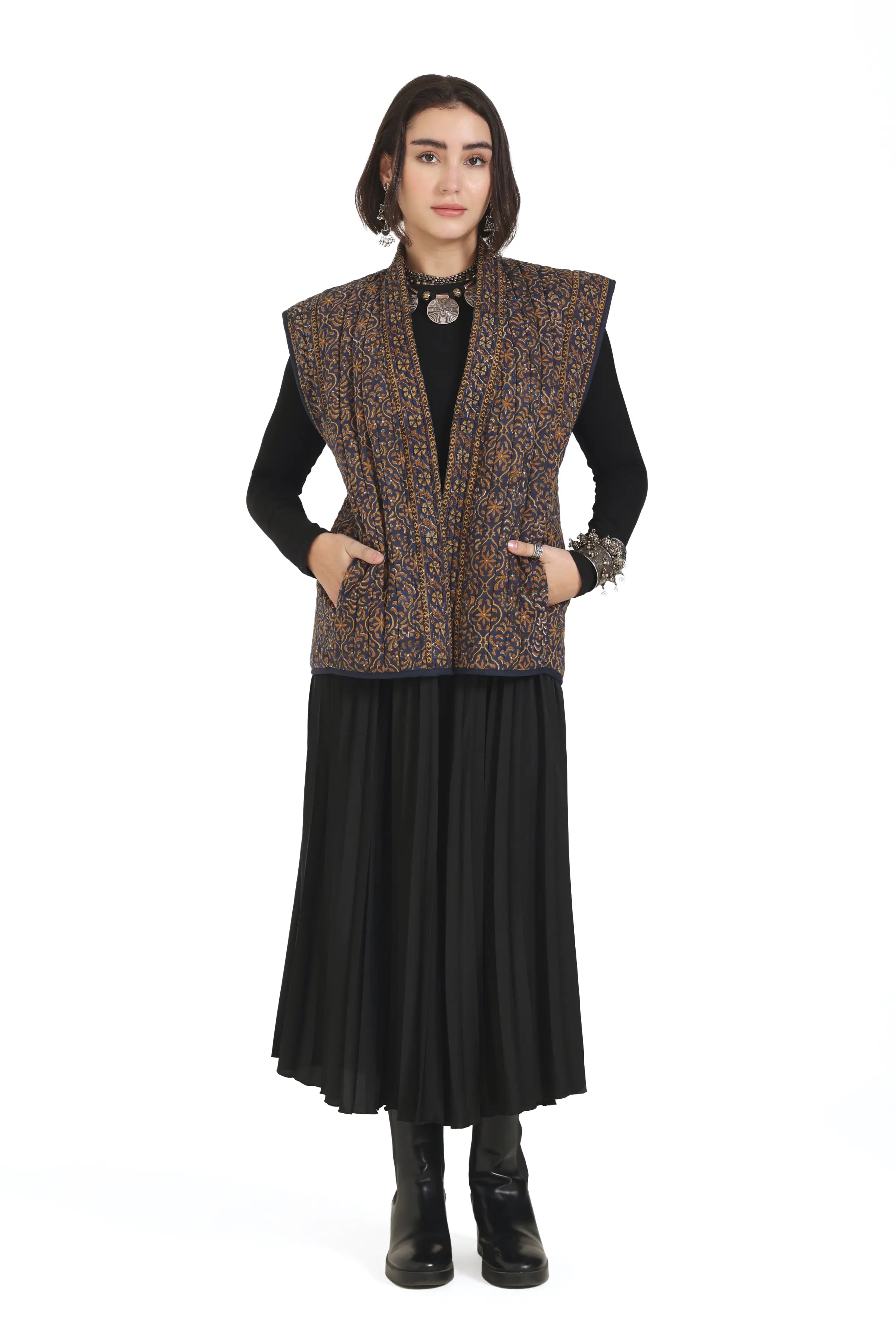 What Remains Kimono Jacket in Navy