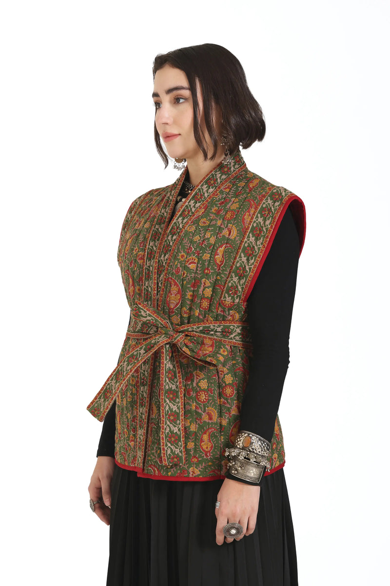 What Remains Kimono Jacket in Olive