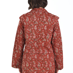 Still Kinda Here Crop Jacket In Rust