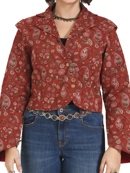 Still Kinda Here Crop Jacket In Rust