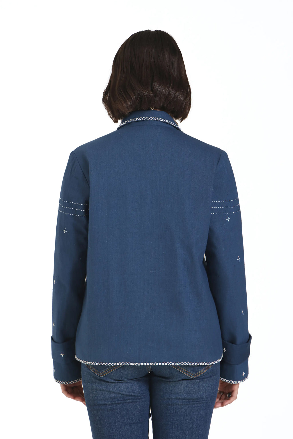 Kala Cotton Kantha Embroidered Jacket
