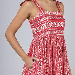 Kaushal Dress- Red