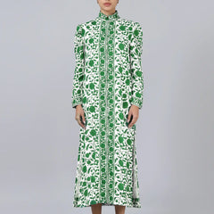 Heera Shirt Dress- Green