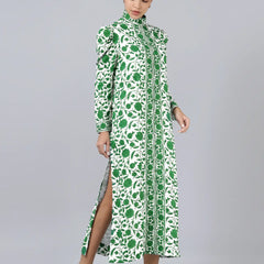 Heera Shirt Dress- Green