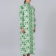 Heera Shirt Dress- Green