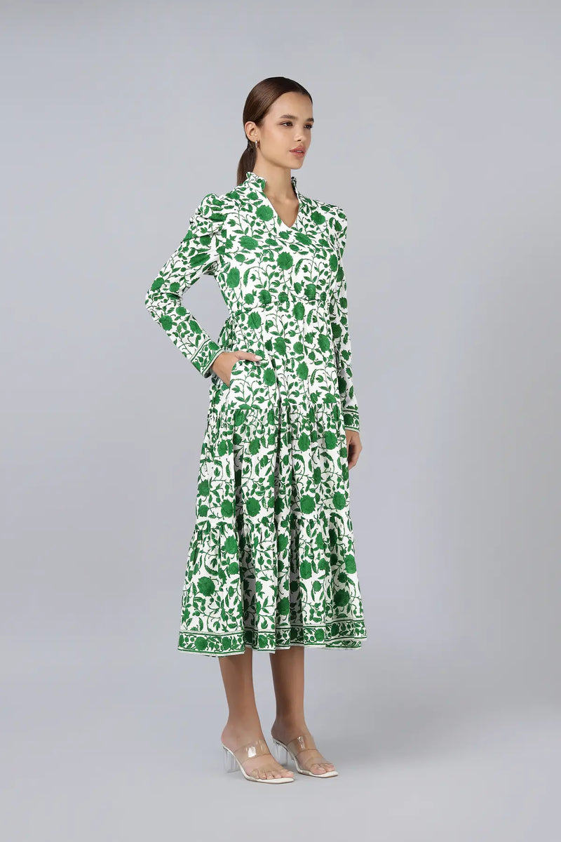 Mehro Dress- Green