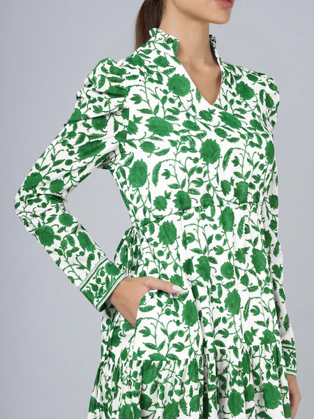 Mehro Dress- Green