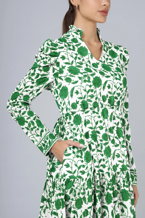 Mehro Dress- Green