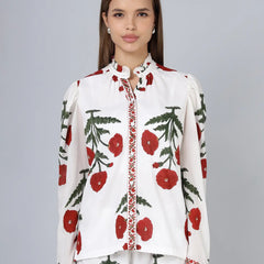 Rukmini Shirt - Maroon