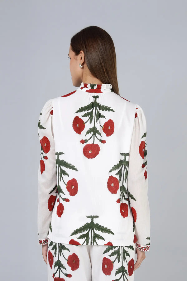 Rukmini Shirt - Maroon