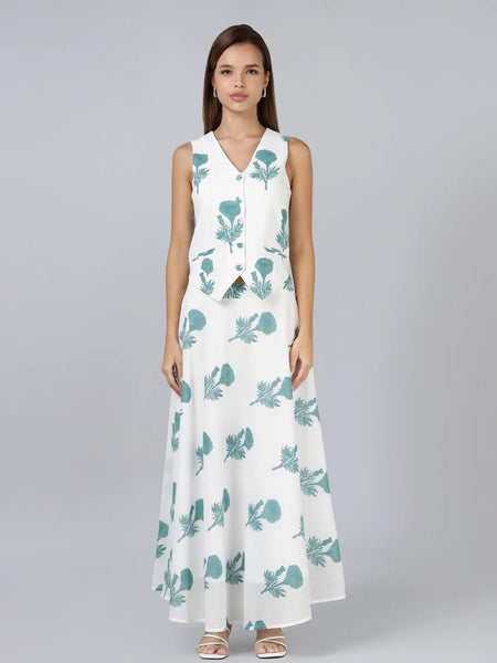Jamuna Skirt- Teal