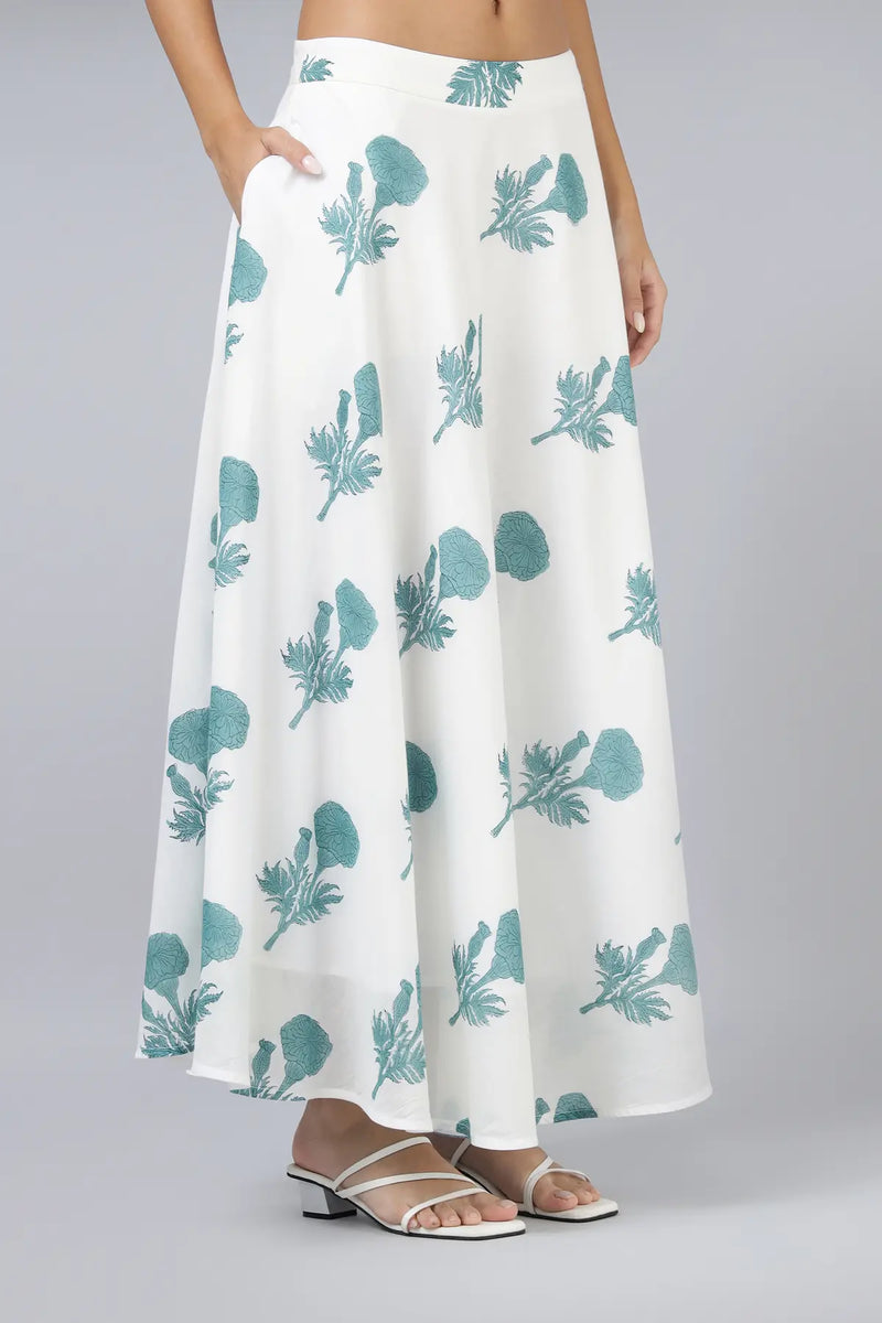 Jamuna Skirt- Teal