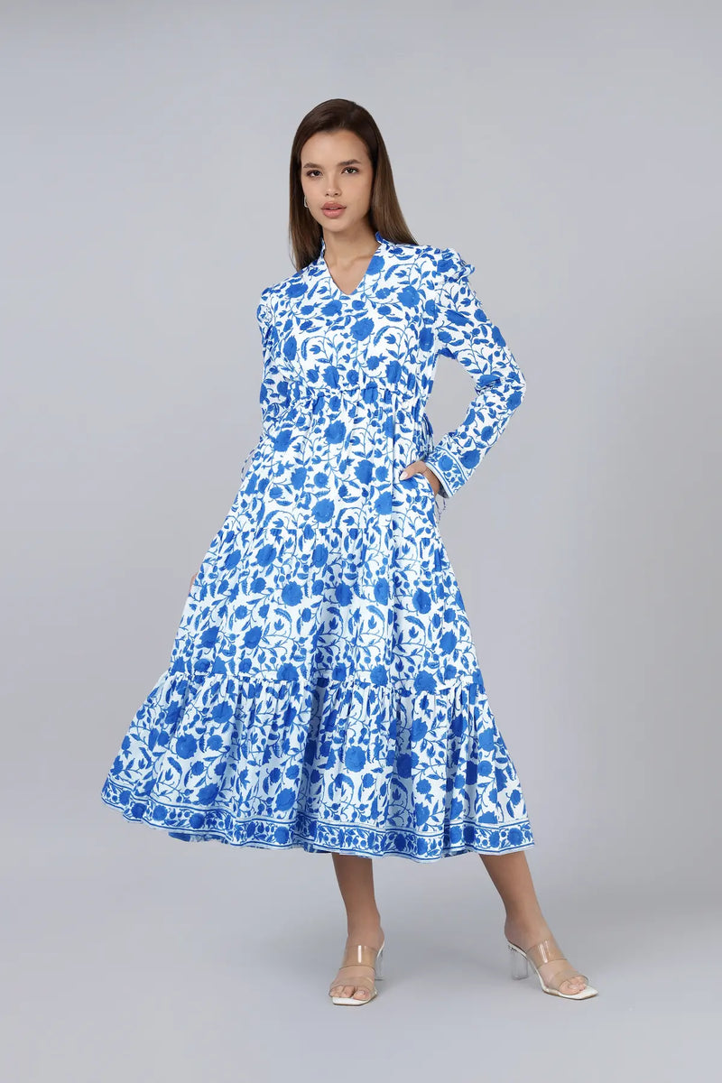 Mehro Dress- Blue