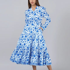 Mehro Dress- Blue