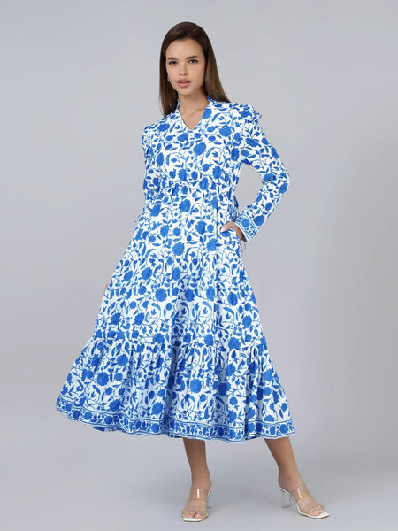Mehro Dress- Blue
