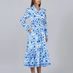 Mehro Dress- Blue