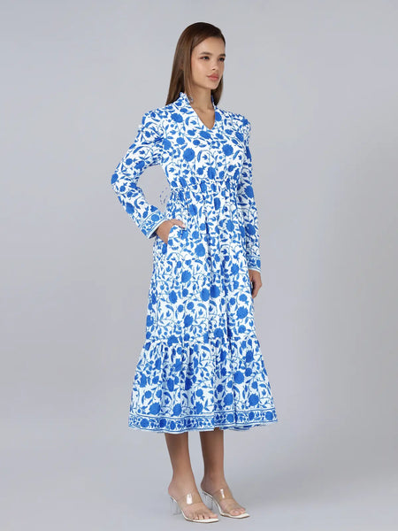 Mehro Dress- Blue