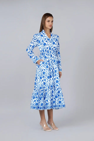 Mehro Dress- Blue