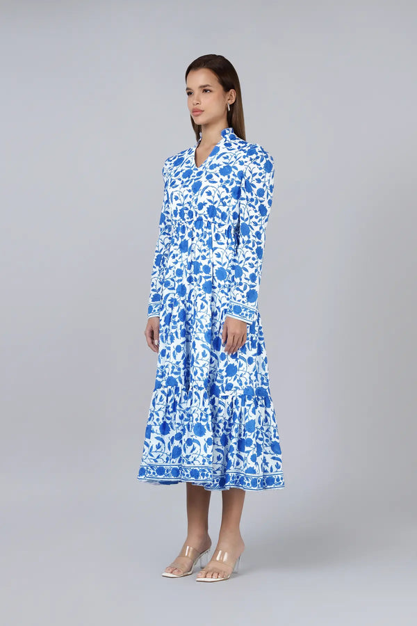Mehro Dress- Blue