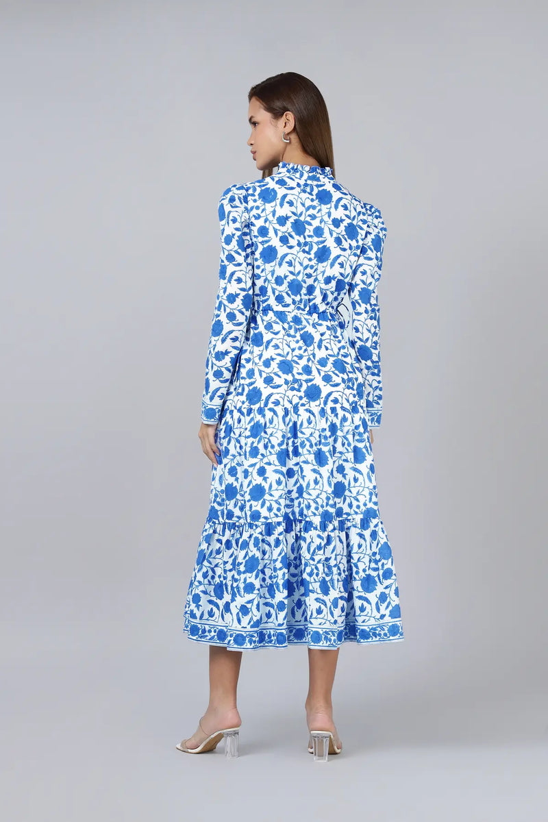 Mehro Dress- Blue
