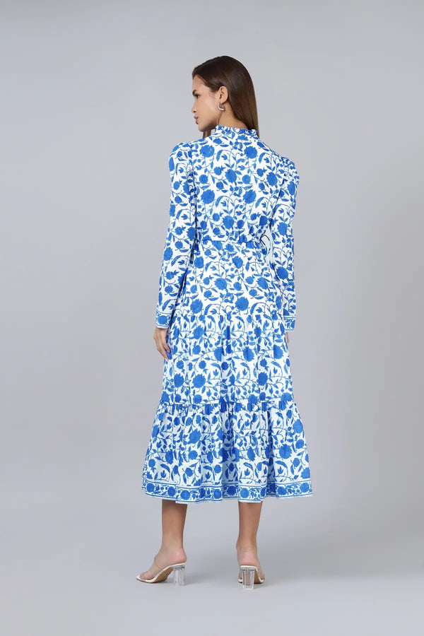 Mehro Dress- Blue