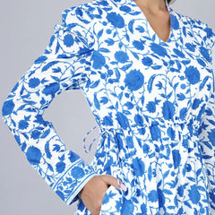 Mehro Dress- Blue