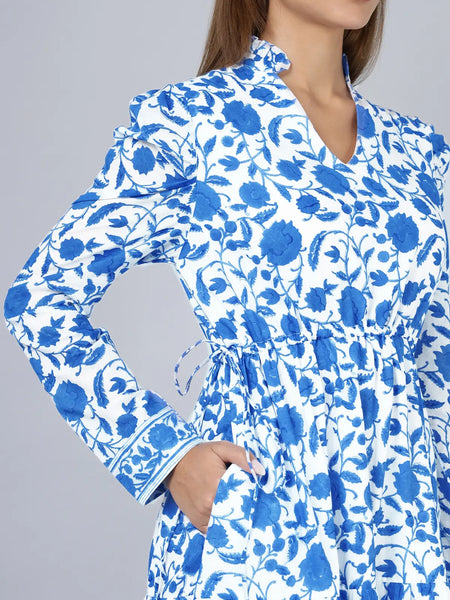 Mehro Dress- Blue