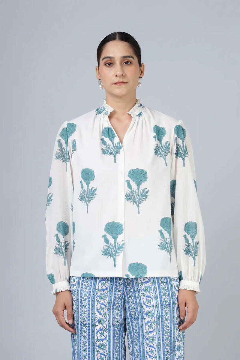 Geeta Shirt- Teal