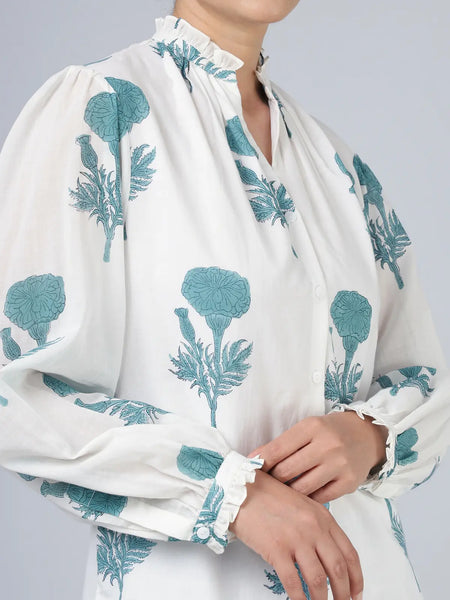 Geeta Shirt- Teal