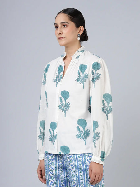 Geeta Shirt- Teal
