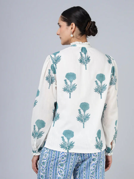 Geeta Shirt- Teal